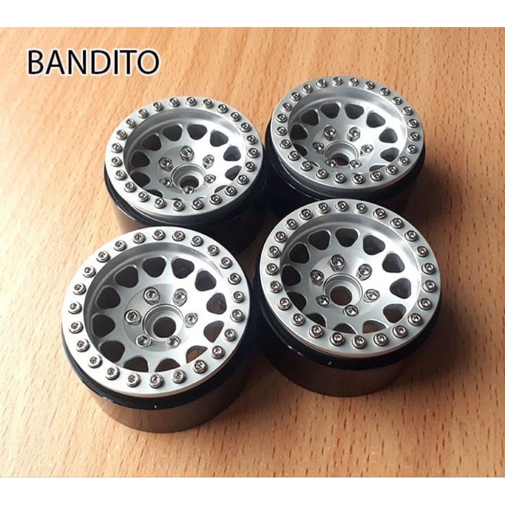Bandito velg beadlock Aluminium V1 1.9 wheels SCX10 TRX4 - 4pcs