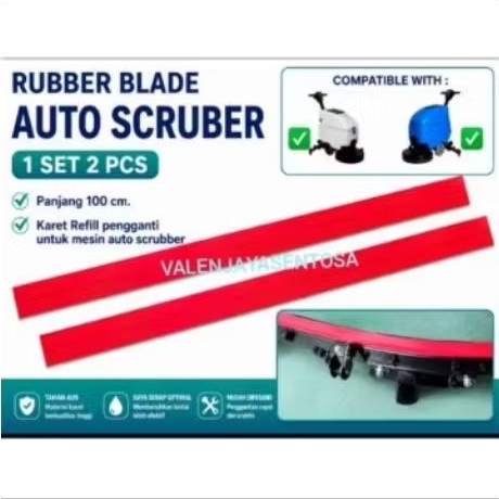 Karet Mesin Auto Scrubber 2 Pcs Rubber Blade Untuk Mesin Auto Scrubber