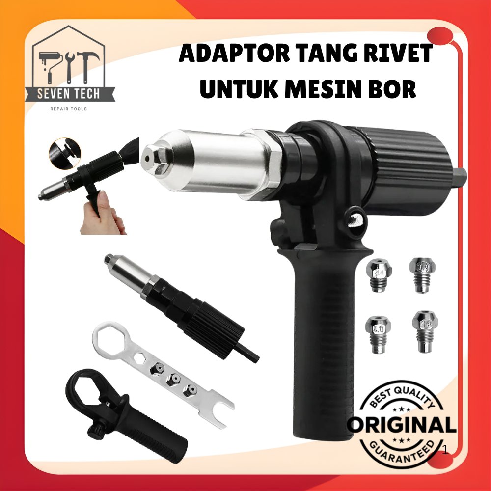 ADAPTOR TANG RIVET MESIN BOR / ADAPTOR MESIN BOR MENJADI RIVET GUN ADAPTER TANG RIVET KONVERTER BOR 
