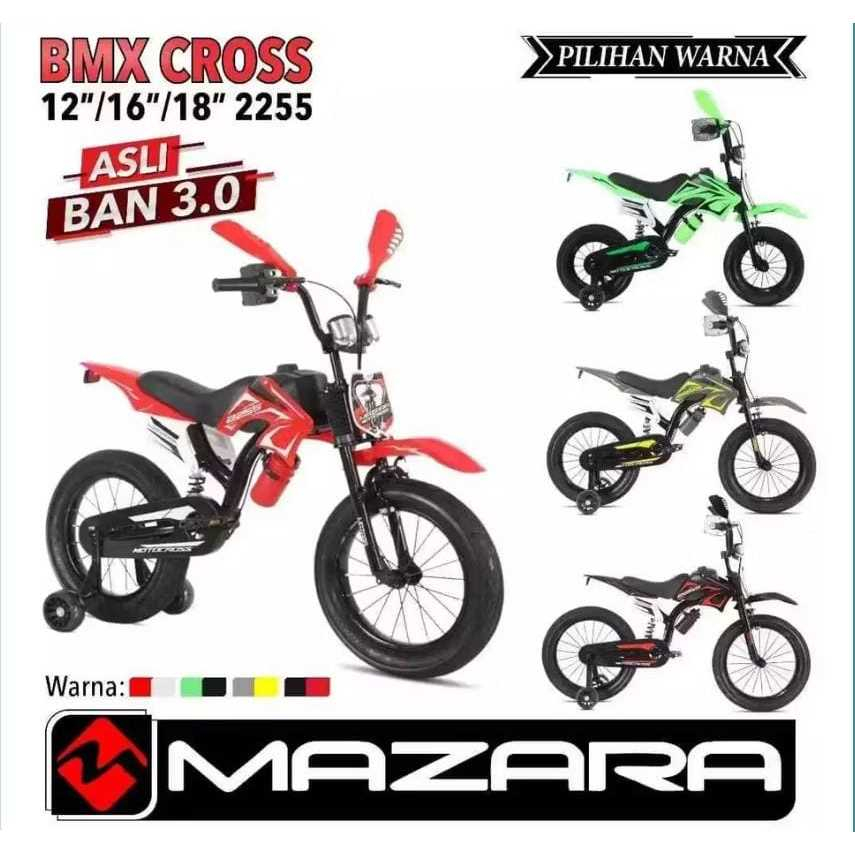 Sepeda Anak BMX 16 INCH Trail mazara 2255  ban besar pakai shock breker TERBARU