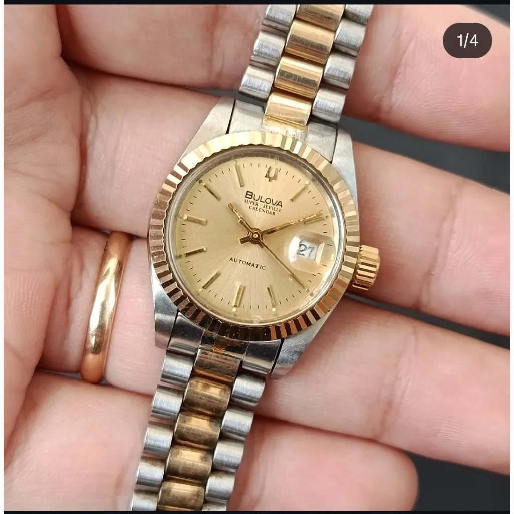 jam bulova automatic wanita original