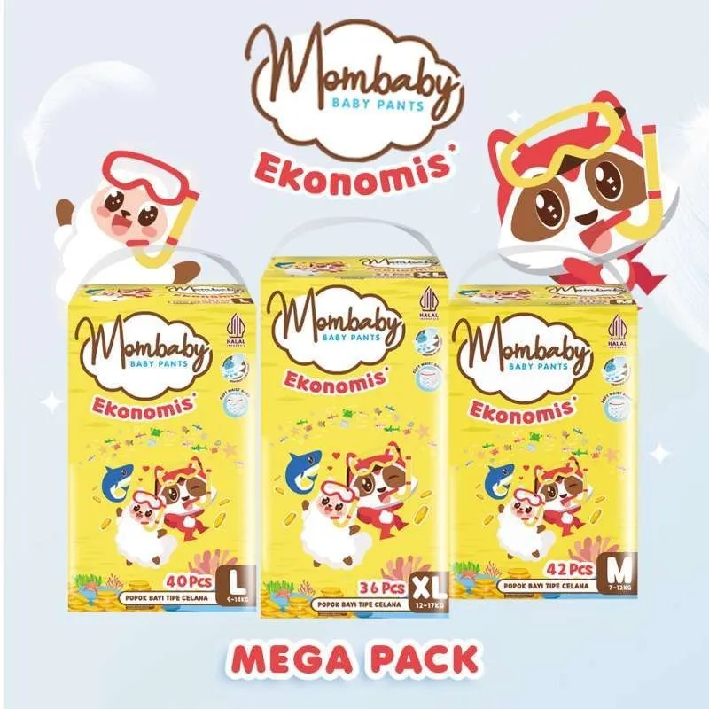 MOMBABY EKONOMIS PANTS (kemasan MEGA PACK)