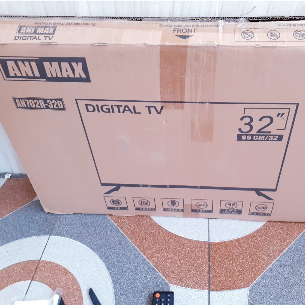 TV LED ANIMAX 32IN DIGITAL TV KONDISI NORMAL SECOND BUKAN BARU [S6]