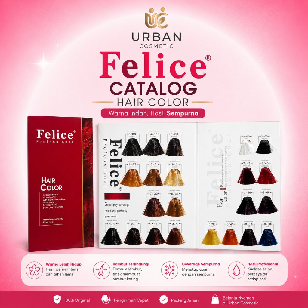 Urban Cosmetic | Felice Professional Hair Color Catalog Hair Color | Katalog Warna Cat Rambut Felice