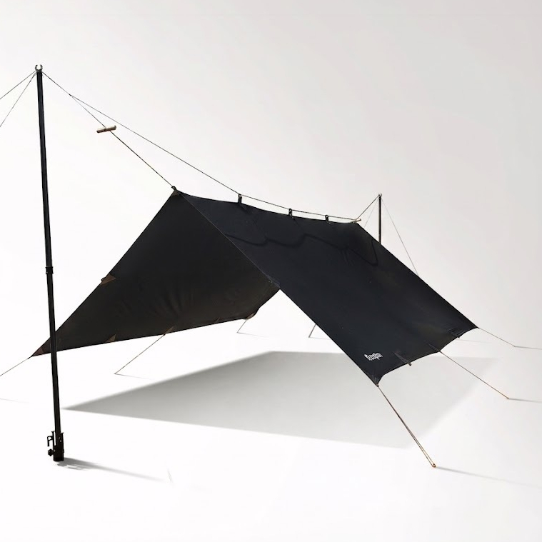 escapian 3x3 tarp tent / flysheet / 19 loop | BLACKOUT SERIES