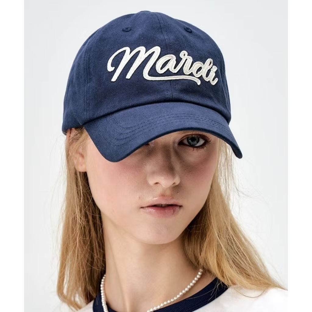 MARDI ACTIF CAP MARDI VINTAGE FELT LOGO_NAVY CREAM