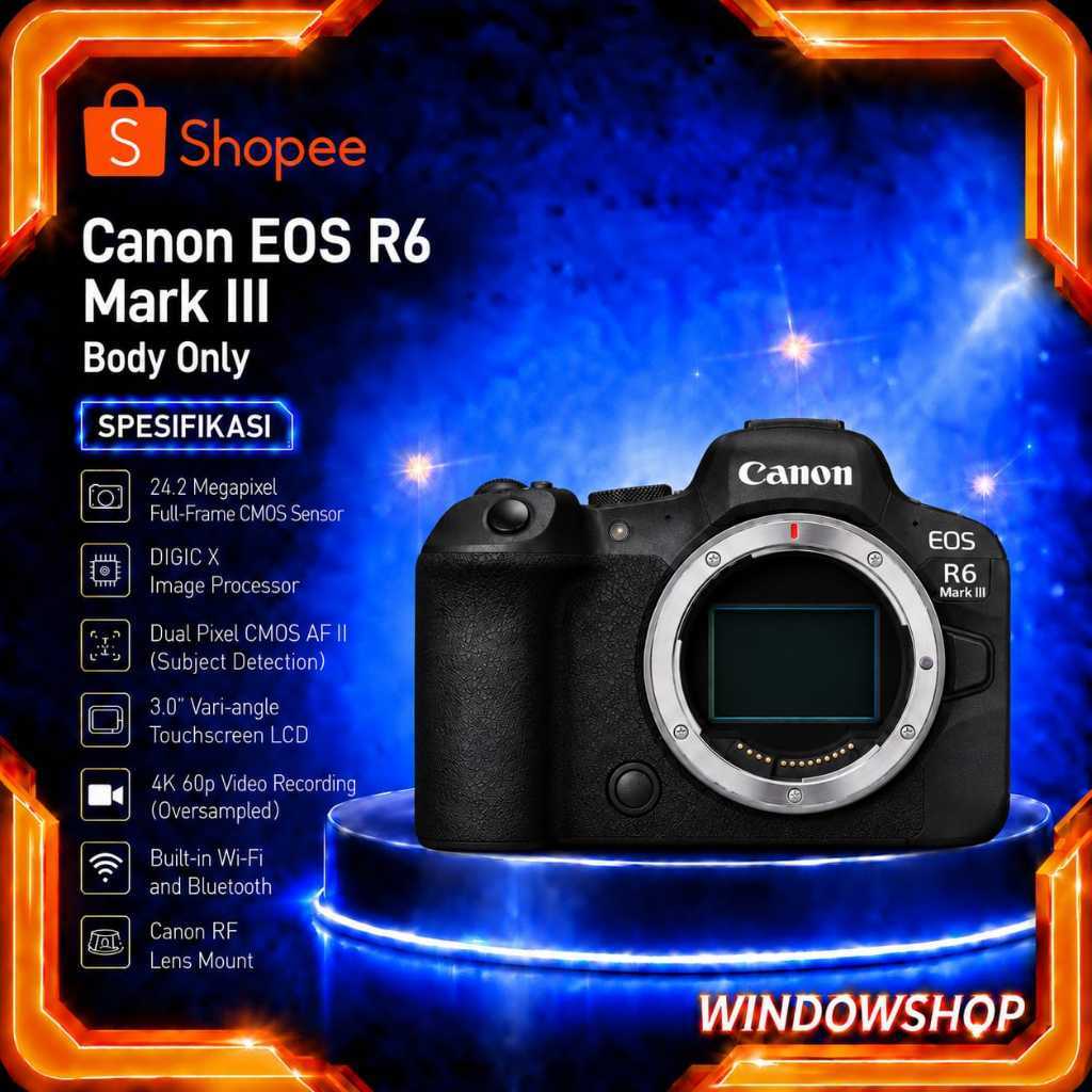 Canon EOS R6 Mark III Body Only Canon R6 Mark III Body Canon EOS R6III R 6 Mark 3 Body Only