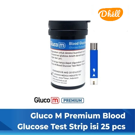 Gluco M Blood Glucose Test Strip 25 pcs / Strip Blood Test Glucose
