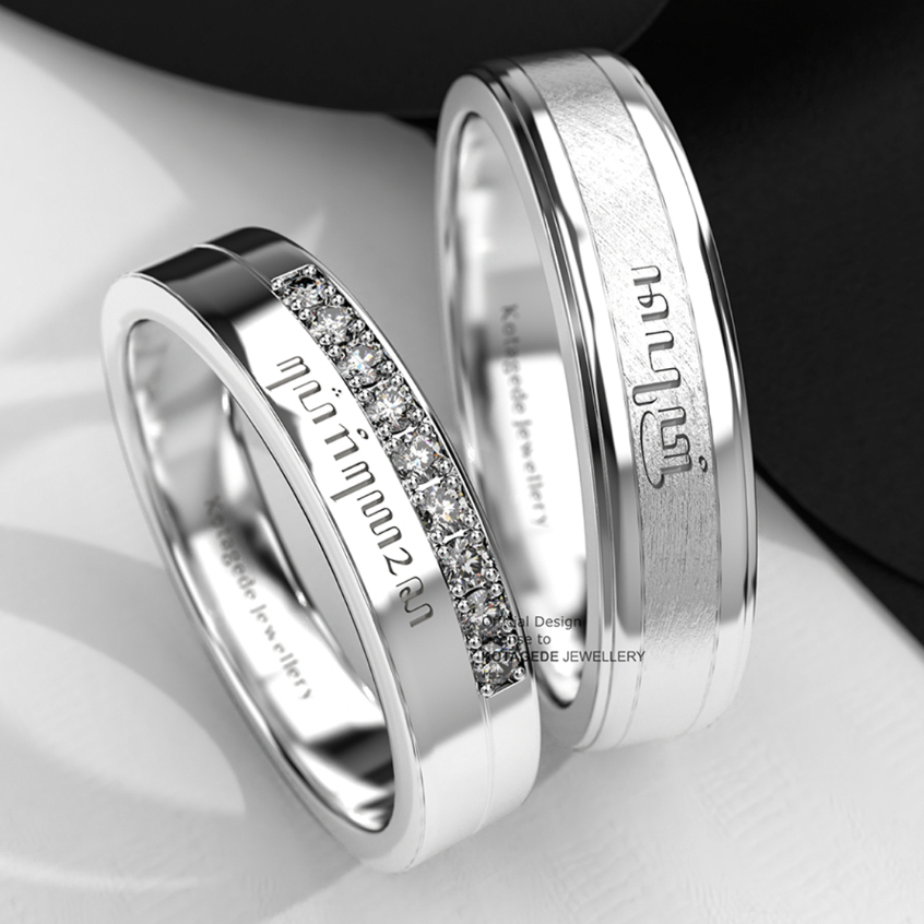 Kotagede Jewellery - Cincin Pernikahan Palladium Sepasang | Premium Palladium Ring Handmade