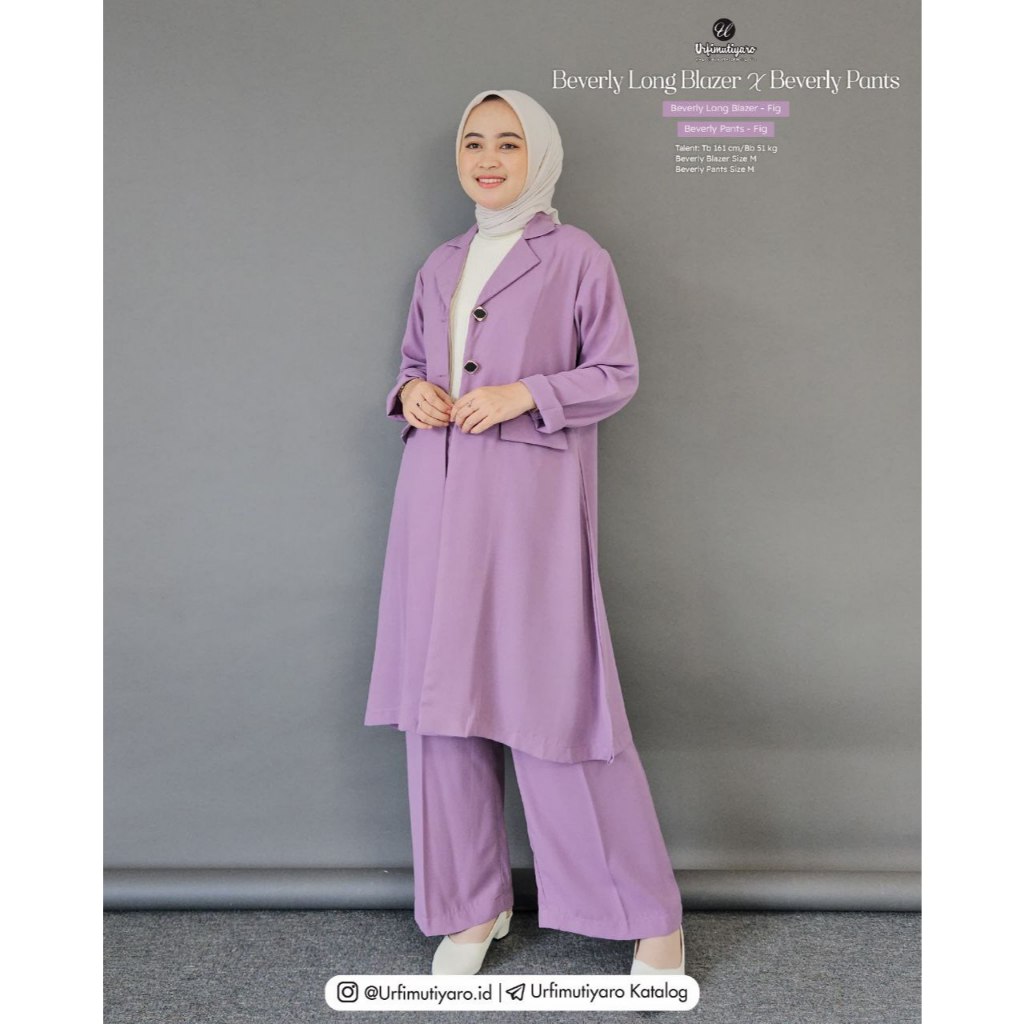 BEVERLY LONG BLAZER x PANTS