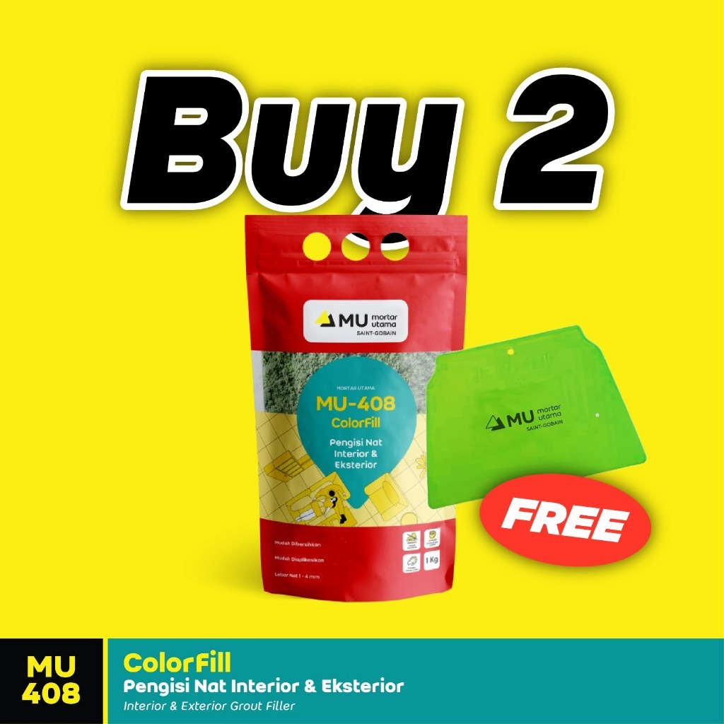 MU408 - Mortar Utama MU 408 Nat Keramik