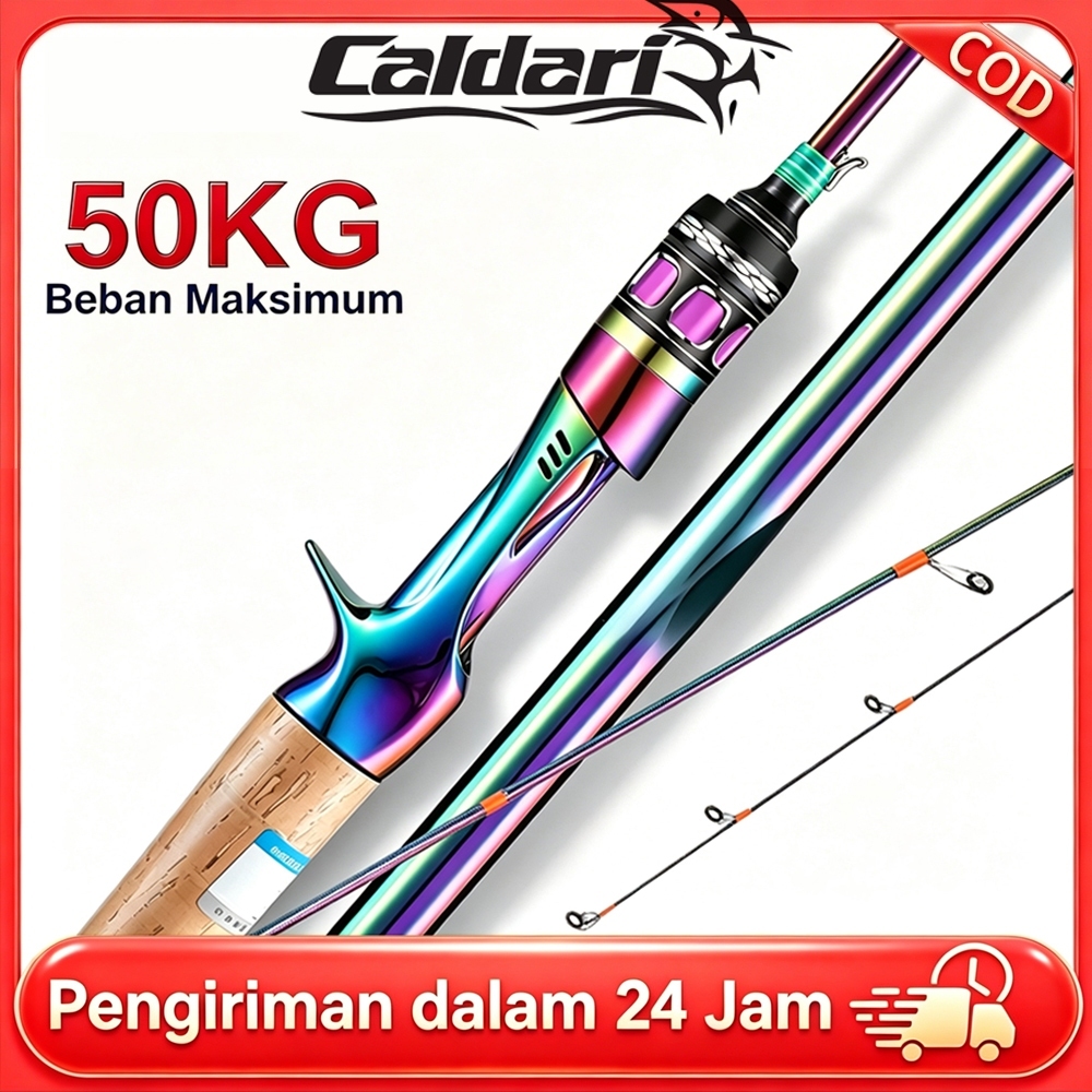 DAIWA Joran Pancing UL Ultralight Solid Carbon Karbon Padat Spinning Casting Pancing Udang Laut Ultr