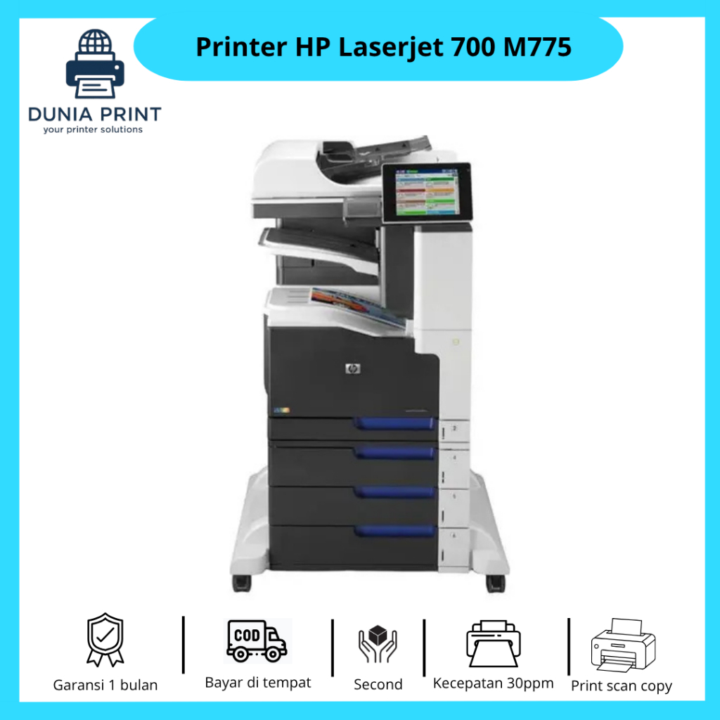 Printer A3 Warna HP Laserjet enterprise 700 M775 fotocopy a3