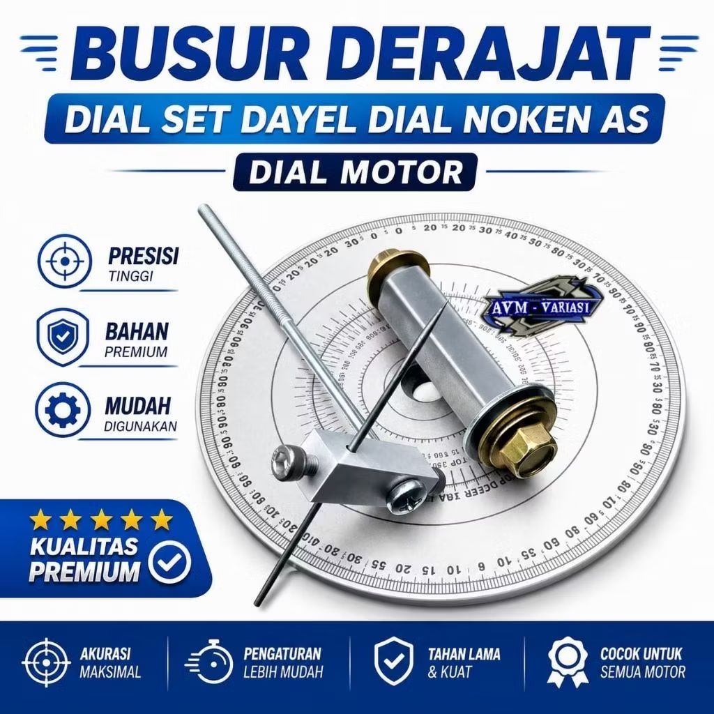 Busur derajat dial set dayel dial noken as dial motor universal