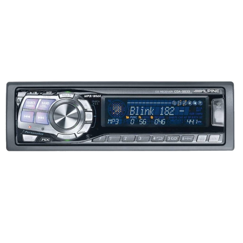 Head Unit Alpine CDA-9833 Rare not 9887 bekas siap pakai bisa bluetooth tape cd player not kenwood s