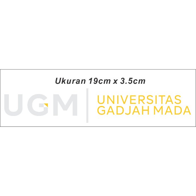 Stiker UGM Universitas Gadjah Mada  | Sticker Cutting UGM Universitas Gadjah Mada Laptop Motor Mobil