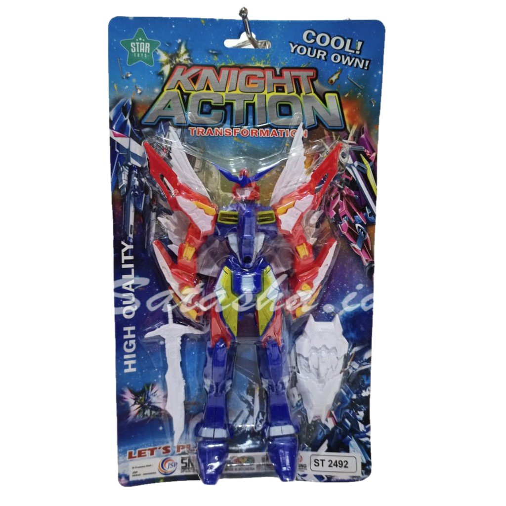 ST.2492 Mainan Robot Knight Action Transformation / Robot Robotan