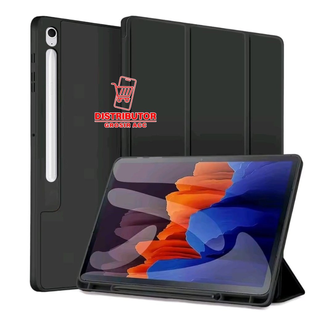Premium Smart Cover Case Huawei Magnet Case For Samsung Tab S10 FE  Plus 13.1" Casing Pelindung Trif
