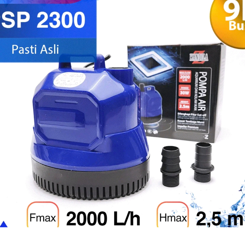 KANDILA PSP 2300 Pompa Aquarium Kolam 2000 Lph