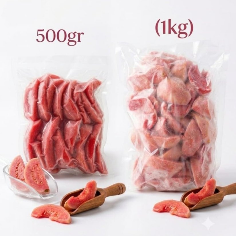 Guava /Jambu Merah 1Kg /Jambu Merah Frozen Non Biji 500gr / Jambu Frozen Tanpa Biji