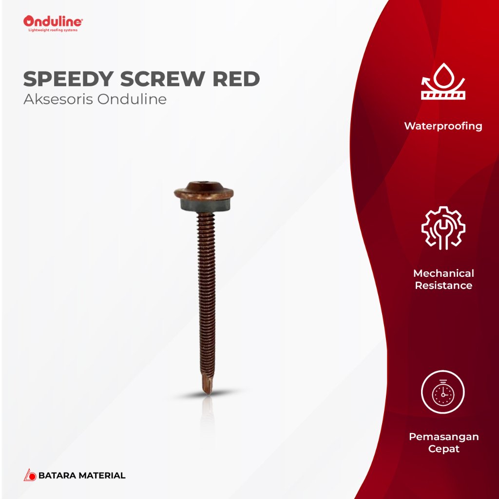 Speedy Screw Onduline Red