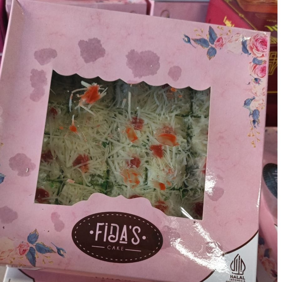 CAKE POTONG RASA PANDAN KEJU | PANDAN CREAM | PANDAN COKLAT BY FIDA'S CAKE