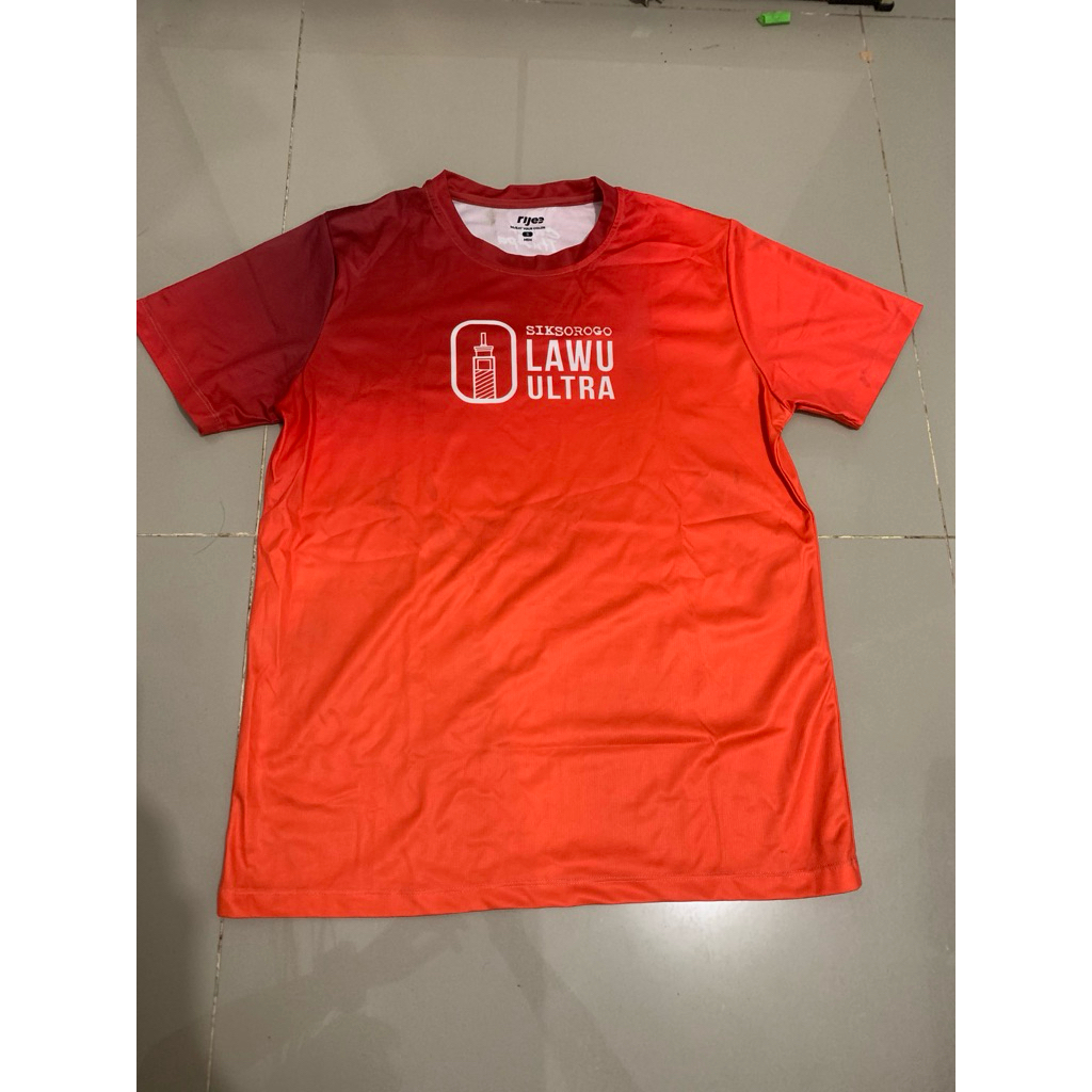Jersey Lari Finisher 50 KM Siksorogo Lawu Ultra Trail Run 2024 Size S