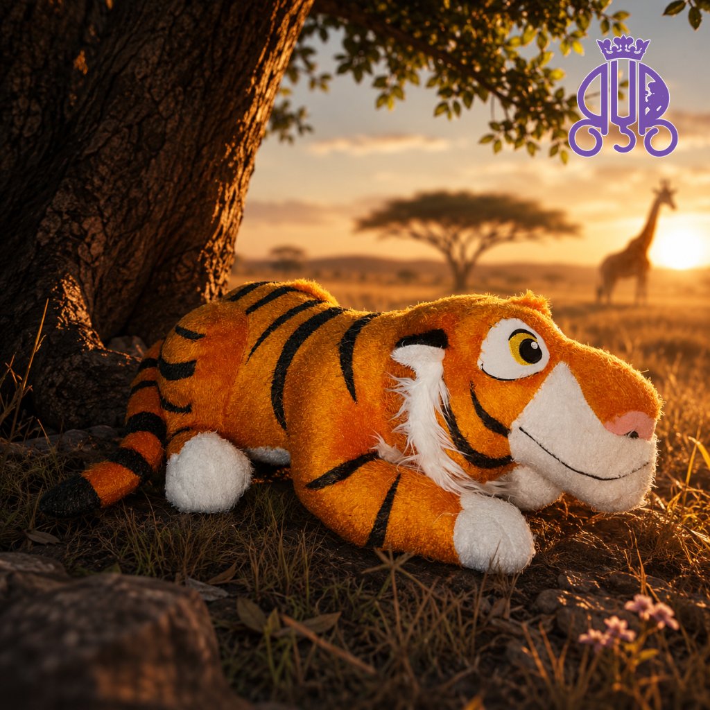 Boneka karakter macan Rajah Putri Jasmine Aladdin