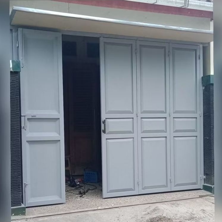 pintu ruko plat besi minimalis