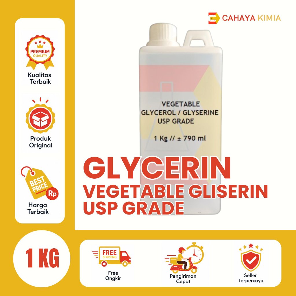 Gliserin / VG USP Grade - Vegetable Glycerine - Vegetable Gliserin 1KG