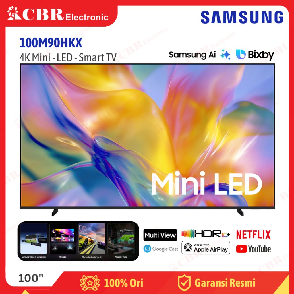 TV SAMSUNG 100 INCH 100M90HKX ( 4K Mini – Led – Smart TV )