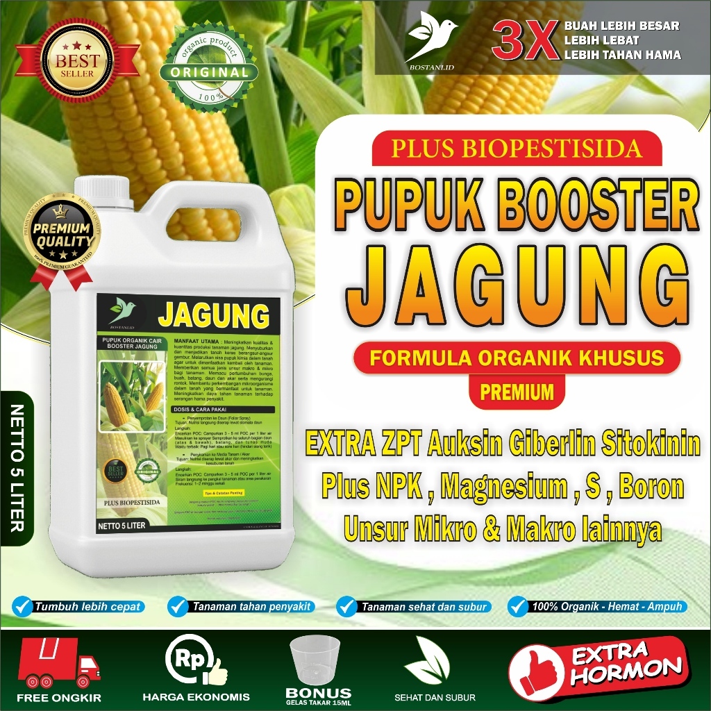 Pupuk Jagung Masa Pertumbuhan / Pupuk Jagung Pembesar Buah / Pupuk Pembesar Jagung / Pupuk Booster J