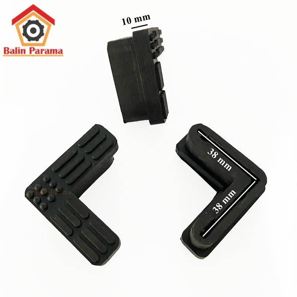 Karet Kaki Rak Besi Siku  4x4 40x40