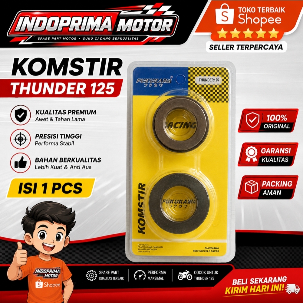 FUKUKAWA KOMSTIR THUNDER 125. MANGKOK STANG STIR SUZUKI THUNDER 125 - DISTRIBUTOR FUKUKAWA