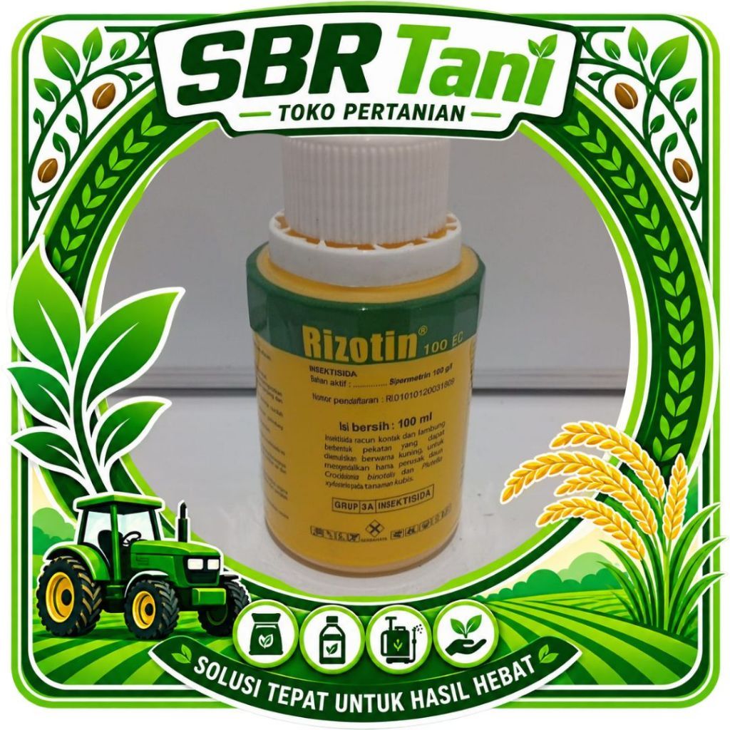 Insektisida Rizotin 100 EC 100 ml Pembasmi Hama Daun / Rizotin