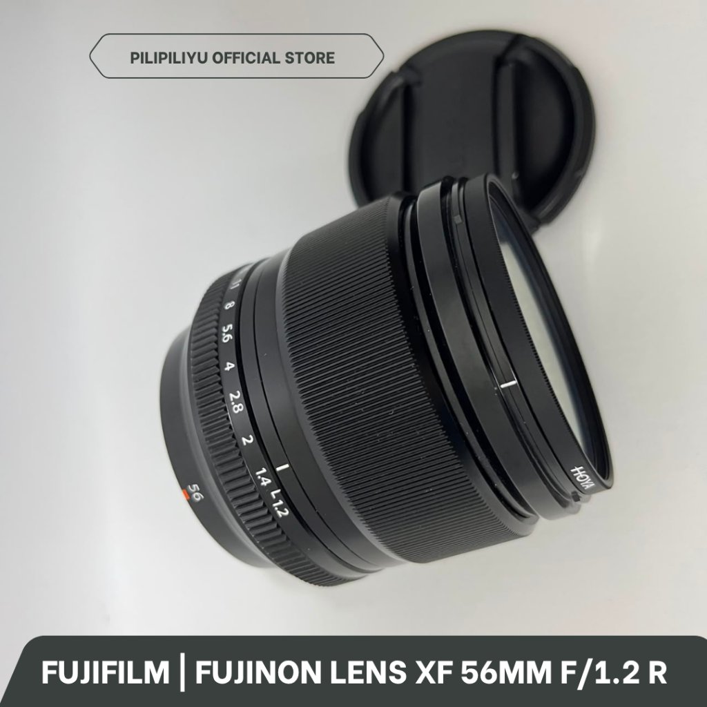 Lensa Fujifilm Fujinon XF 56mm F1.2 R Bekas Mulus + Hoya Filter