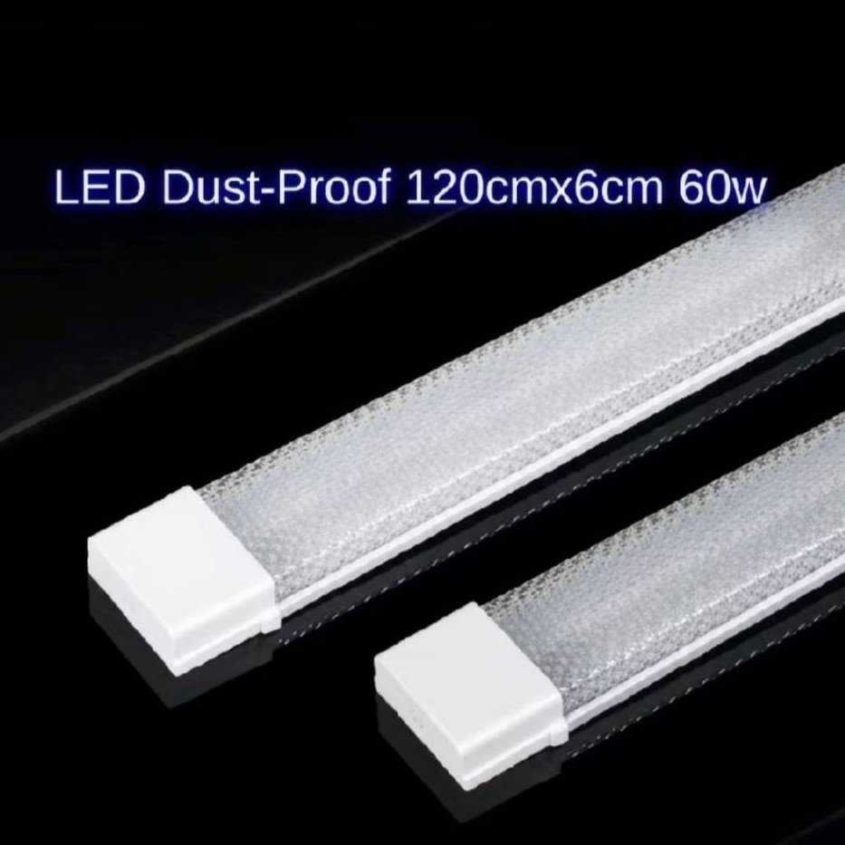 LAMPU TL SLIM TUBE LIGHT T8 LED 60 WATT 120CM CAHAYA PUTIH