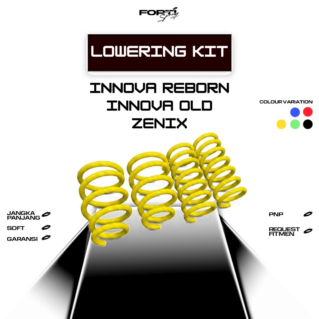 Per Ceper Mobil / Lowering Kit [PNP] Innova Reborn, Innova OLD(BARONG), ZENIX Depan&Belakang / Per C