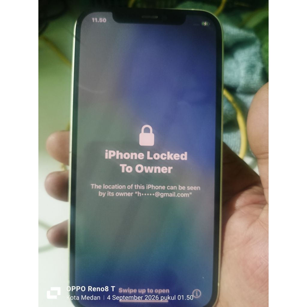 ip 12 inter 64 GB  kunci icloud