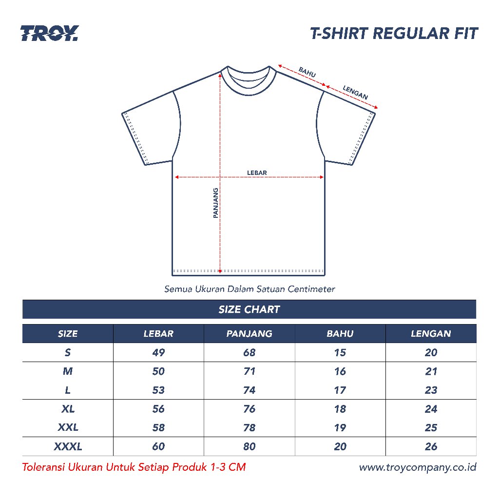Troy Company T-Shirt Black Instan Plasure - Kaos Pria Lengan Pendek Hitam MTD 3648