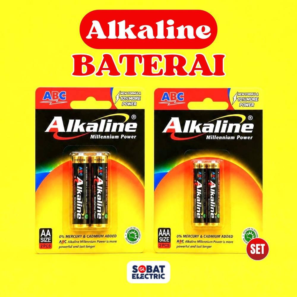 Alkaline ABC Baterai - Batrai ABC Alkaline Set
