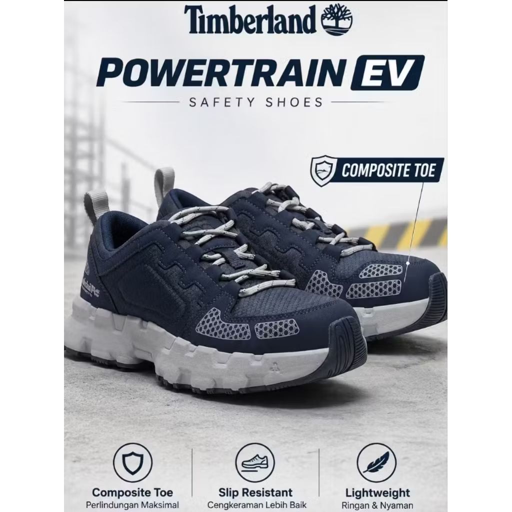 [US] Timberland PRO Men's Powertrain EV Composite Safety Toe Work Shoes