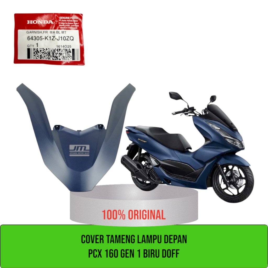 Cover tameng lampu depan pcx 160 gen 1 biru doff 64305-K1Z-J10ZQ