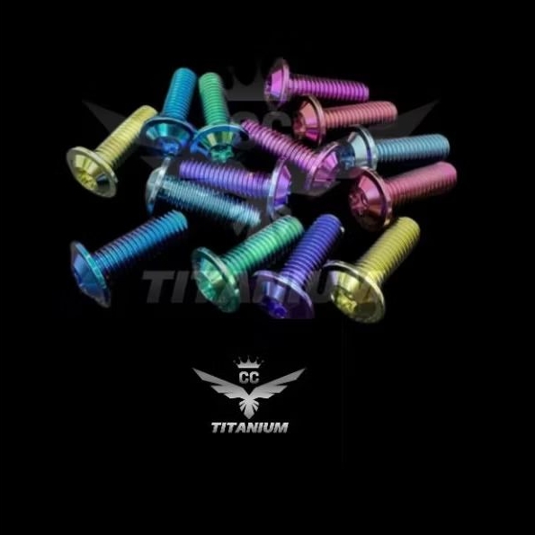 baut disc titanium baut piringan cakram titanium universal untuk semua motor