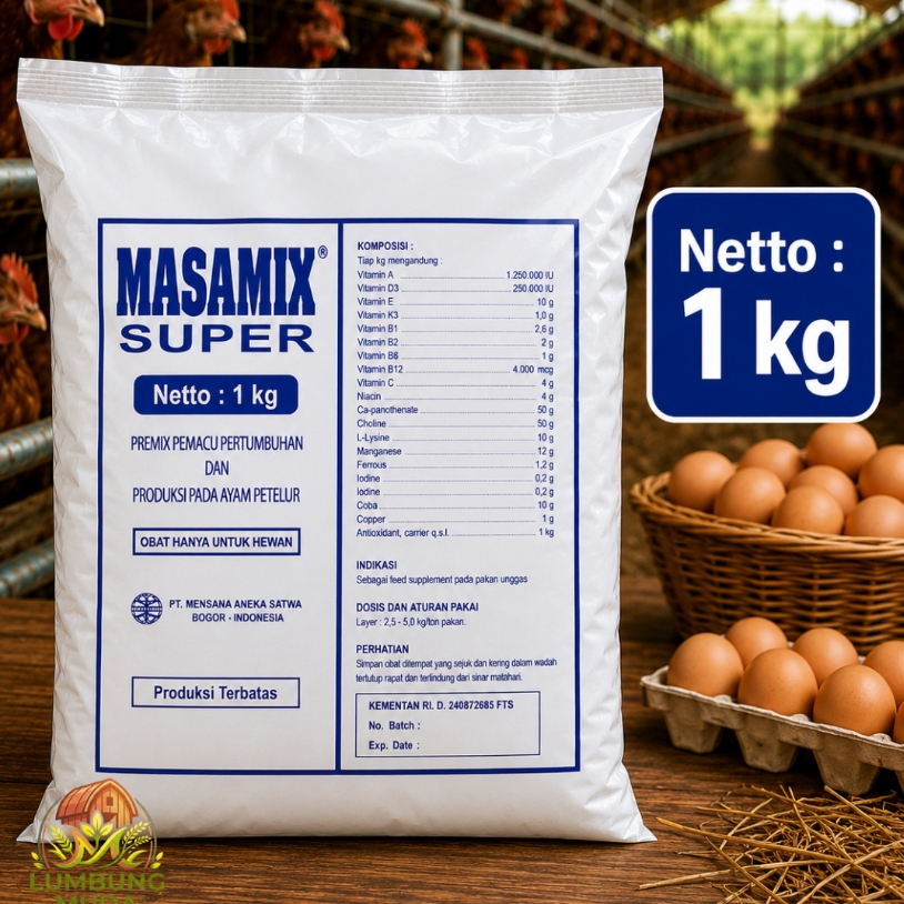 Masamix Super Petelur 1 Kg Premix Peningkat Produksi Ayam Petelur