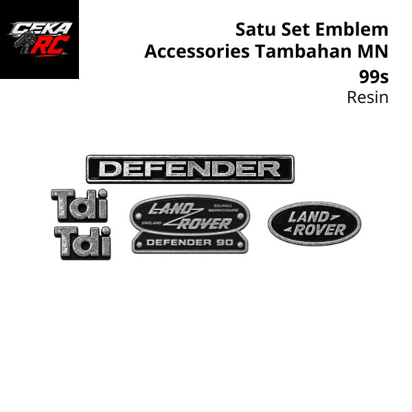 Emblem set MND90 series Skala 1:12 Aksesoris RC