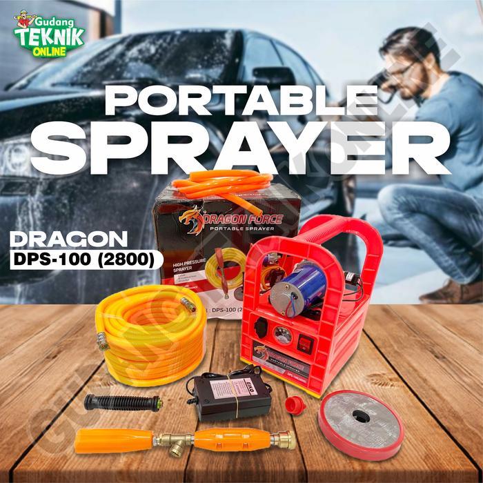 Alat Portable Sprayer DRAGON FORCE DPS100 DPS100(2800) DPS3500/ Mesin Stim Cuci Motor Mobil Siram