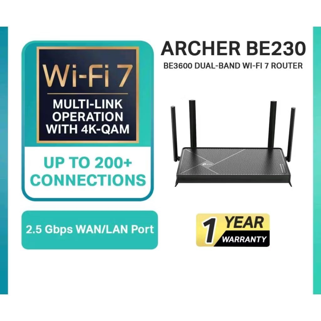 TP Link Archer BE230 - Router Wi-Fi 7