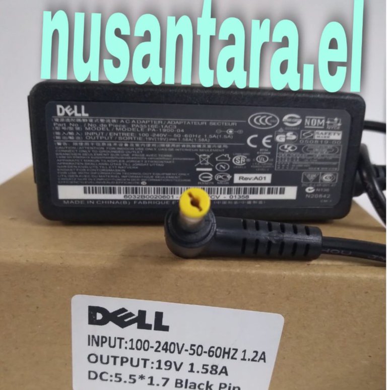 Cas Casan Laptop Dell Inspiron Mini 19v 1.58A 9 10 12