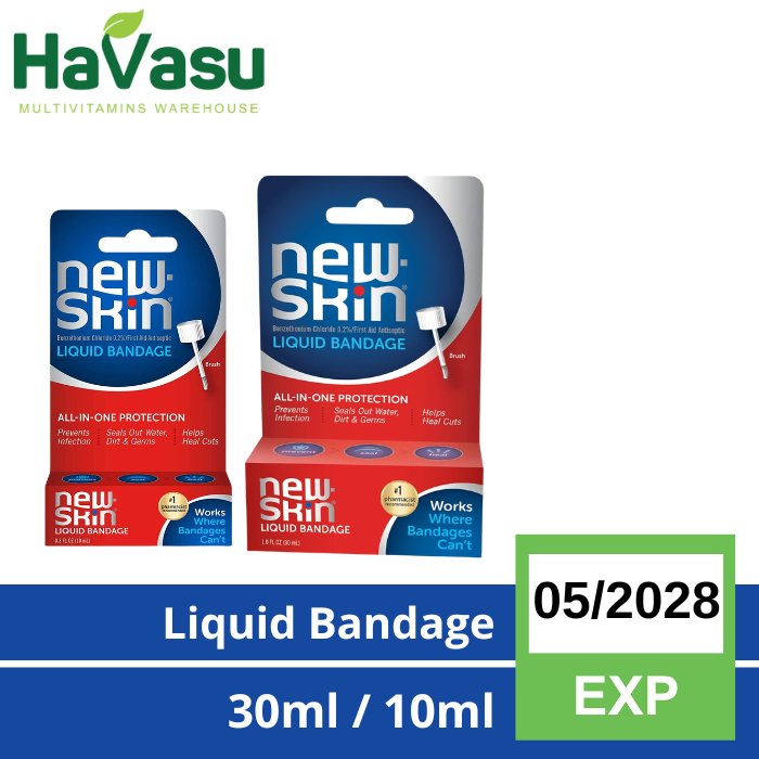 Newskin New Skin Liquid Bandage Plester Luka Waterproof Cuts Plaster Antiseptic